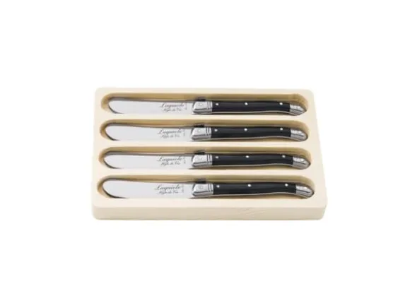 LAGUIOLE Smörknivar Laguiole Svart SET 4 SdV