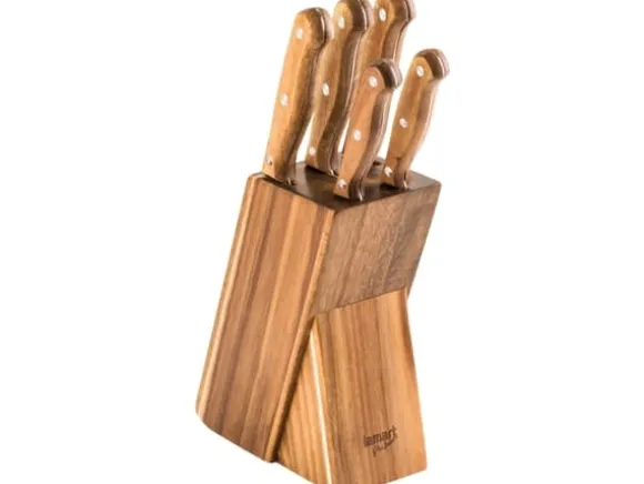 Lamart by Piere Lamart WOOD - Knivuppsättning - trä, rostfritt stål