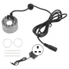 12 lampor Färgglad Dimmakare i rostfritt stål Vattendimma Atomizer för Aromaterapi Oxygen Bar Waterscape Atomized Bonsai UK Plug 110‑240V