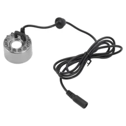 12 lampor Färgglad Dimmakare i rostfritt stål Vattendimma Atomizer för Aromaterapi Oxygen Bar Waterscape Atomized Bonsai UK Plug 110‑240V
