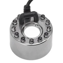12 lampor Färgglad Dimmakare i rostfritt stål Vattendimma Atomizer för Aromaterapi Oxygen Bar Waterscape Atomized Bonsai UK Plug 110‑240V