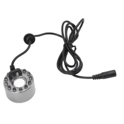 12 lampor färgglad dimmaskin i rostfritt stål vattendimma atomizer för aromaterapi syrestång Vattenlandskap finfördelad Bonsai EU-kontakt 110‑240V