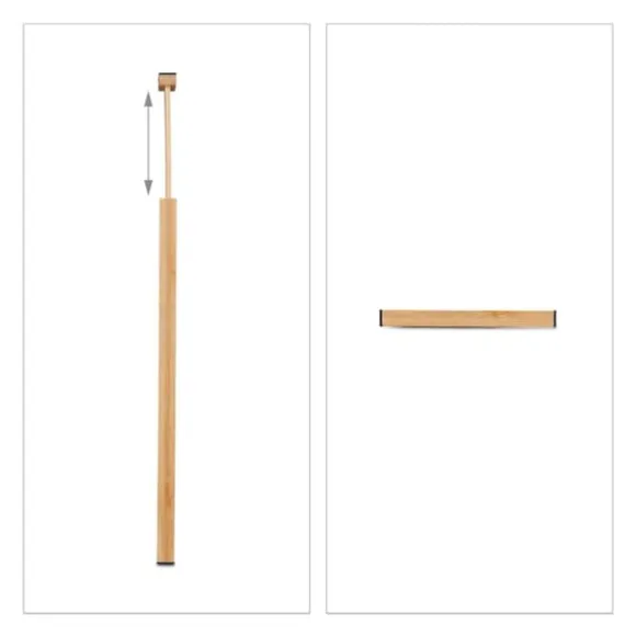 Lådavdelare, 10-delars set, 6x43,5-56,5x2 cm, Natur, Svart