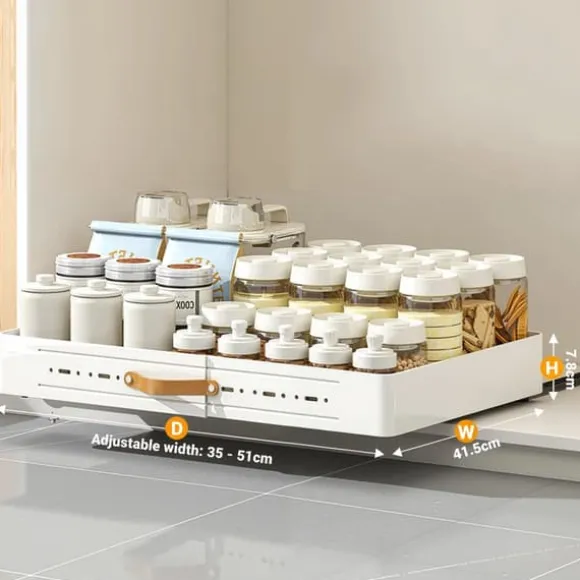 Lådororganisatör, Utvidgbar Design, Enkel Installation,Bredd 35-51cm