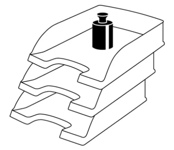 Leitz Plus - Brevfack - för A4 (210 x 297 mm) - vit