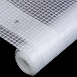Leno presenning 2-pack 260 g/m² - Väderbeständig skyddspresenning | Färg: Vit | Storlek: 2x6 m