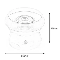 LESHP Sockervaddsmaskin - Mini elektrisk hushållsmaskin - Röd - 450W