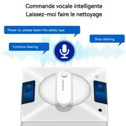 LIECTROUX Fönsterputsrobot YW509 – Spray med 4 munstycken / 3 riktningar – 100mL tank – 3000Pa – APP – Trippelsäkerhet