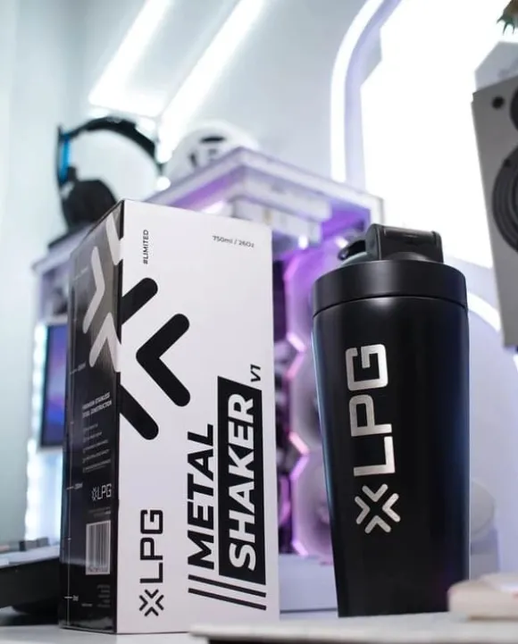 Lime Pro Gaming Metal Shaker Black 750ml - New & Boxed