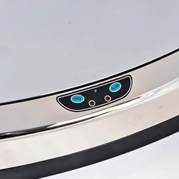 113 Lock för automatisk fyrkantig papperskorg med sensorisk sensor Abs Krom 39 X 27 X 10 Cm 6314