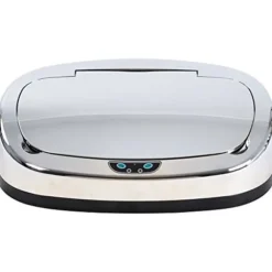 113 Lock för automatisk fyrkantig papperskorg med sensorisk sensor Abs Krom 39 X 27 X 10 Cm 6314