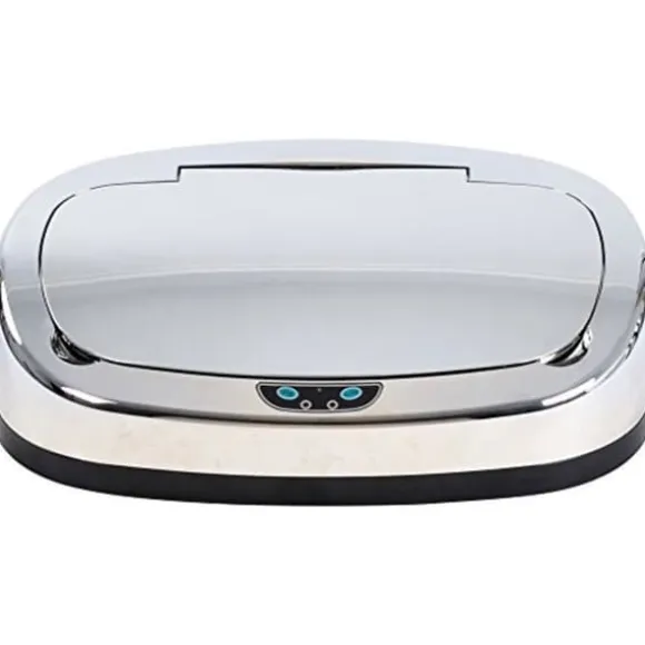113 Lock för automatisk fyrkantig papperskorg med sensorisk sensor Abs Krom 39 X 27 X 10 Cm 6314