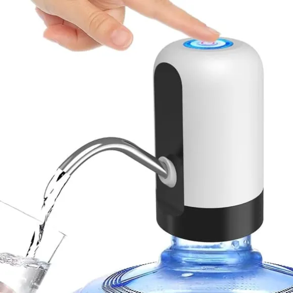 Lollanda Elektrisk vattendispenser, Flaskvattendispenser Universell USB-laddningsbar elektrisk vattenflaskpump för Hem och Camping
