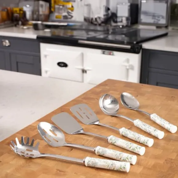 Louche i rostfritt stål 30 cm med keramikhandtag Laura Ashley - Sage Parterre av Pendeford