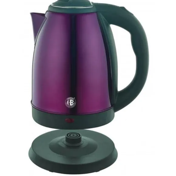 1,8L sladdlös vattenkokare i rostfritt stål Violet Herzberg HG5011-PUR