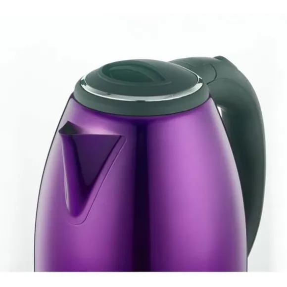 1,8L sladdlös vattenkokare i rostfritt stål Violet Herzberg HG5011-PUR