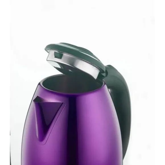 1,8L sladdlös vattenkokare i rostfritt stål Violet Herzberg HG5011-PUR