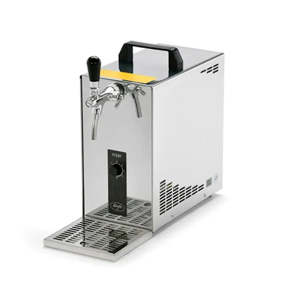 Öltapp, öldispenser, ölmaskin, ölautomat, ölkylare PYGMY 25, en linje torr kylare, 35 liter/h -Bierkoffer, waterchiller, Green Line, KEG:utan