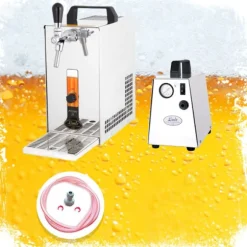Öltapp PYGMY 25, en linje torr kylare, 35 liter/h -Bierkoffer, waterchiller, Green Line, KEG:KeyKeg