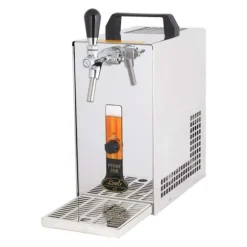 Öltapp PYGMY 25 / K med membranpump, 1-sidigt torrkylningsanordning av rostfritt stål, 35 liter / h, inkl dispenser, Green Line, KEG:Type M