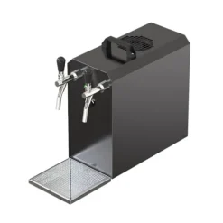 Öltapp - STREAM 50 ölväska, genomströmningskylare, 2-rads torrkylare, upp till 55 liter / h - SVART UTGÅNG, KEG 2:Type G, KEG:KeyKeg