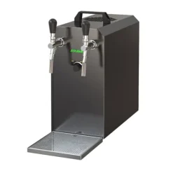 Öltapp - STREAM 50 ölväska, genomströmningskylare, 2-rads torrkylare, upp till 55 liter / h - SVART UTGÅNG, KEG:Type G, KEG 2:KeyKeg