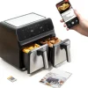 Luftfritös - InnovaGoods - 8L - Modern design - Variabel temperatur - 100 recept