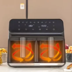 Luftfritös - InnovaGoods - 8L - Modern design - Variabel temperatur - 100 recept
