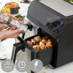 Luftfritös - InnovaGoods - 8L - Modern design - Variabel temperatur - 100 recept