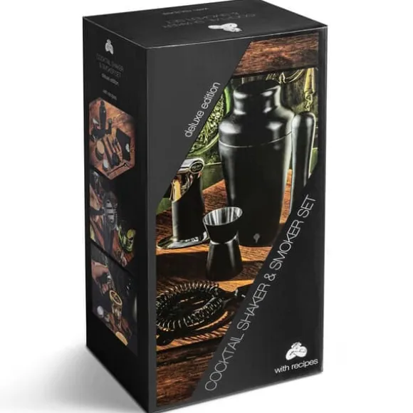 Lyxigt 2-i-1-bartenderkit för att tillaga frinks och röka whisky