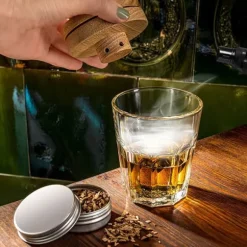 Lyxigt 2-i-1-bartenderkit för att tillaga frinks och röka whisky