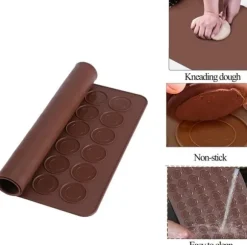 Macaron Kakform i Silikon / Form - 48 platser