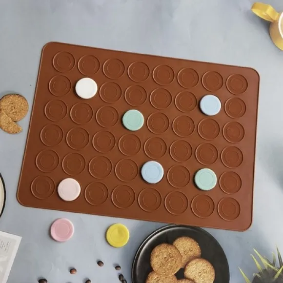 Macaron Kakform i Silikon / Form - 48 platser