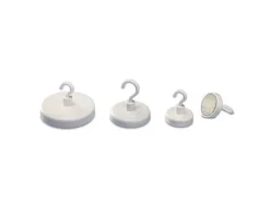 Magnetoplan Krokmagnet HOLTZ OFFICE SUPPORT (Ø x H) 47 mm x 40 mm rund, med krok Vit 1 st 52647