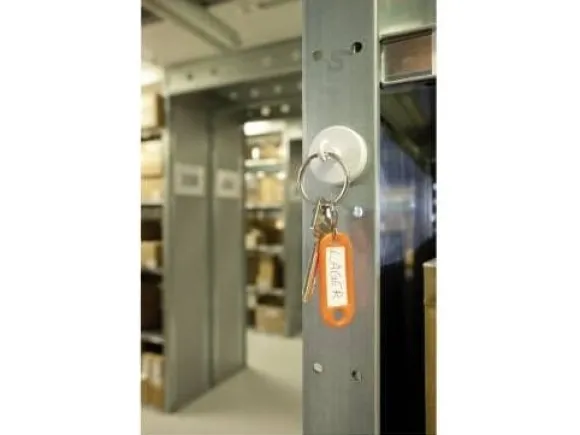 Magnetoplan Krokmagnet HOLTZ OFFICE SUPPORT (Ø x H) 47 mm x 40 mm rund, med krok Vit 1 st 52647