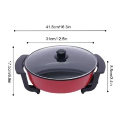 Mandarin Duck hotpot-gryta, dubbel delad 6 liter med yin-yang-avdelare, mörk khaki, kinesisk fondue för hem och fest