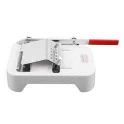 Manuell fryst köttskärare - Slicer - Rostfritt stål - Blad 20 cm - Tjocklek 0,25–25 mm - 30×17 cm - Skinka & nötrullar - Silver