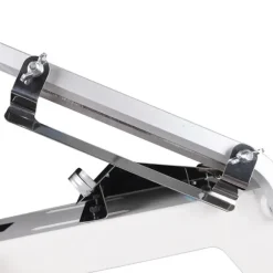 Manuell fryst köttskärare - Slicer - Rostfritt stål - Blad 20 cm - Tjocklek 0,25–25 mm - 30×17 cm - Skinka & nötrullar - Silver