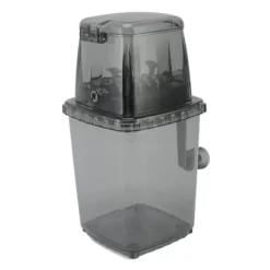 Manuell Ice Crusher Liten bärbar rakapparat Handdriven Snow Cone Machine for Home Grey