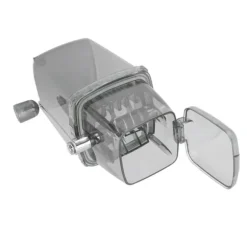 Manuell Ice Crusher Liten bärbar rakapparat Handdriven Snow Cone Machine for Home Grey