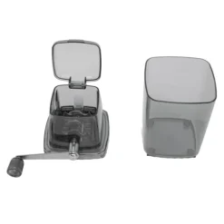 Manuell Ice Crusher Liten bärbar rakapparat Handdriven Snow Cone Machine for Home Grey