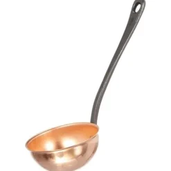 Massiv kopparslev med gjutjärnshandtag - BAUMALU - Diameter 11 cm