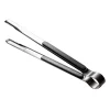 Matlagningstång Rostfritt stål BBQ Steak Clip 25,5 cm Svart