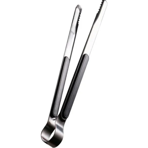 Matlagningstång Rostfritt stål BBQ Steak Clip 25,5 cm Svart