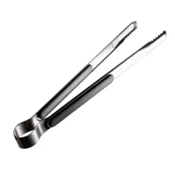 Matlagningstång Rostfritt stål BBQ Steak Clip 25,5 cm Svart
