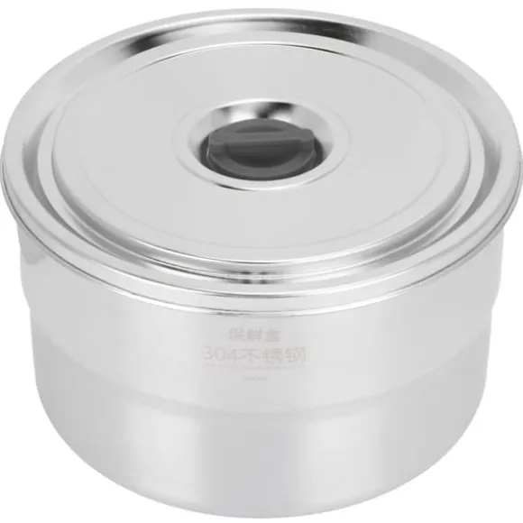 Matlåda Bärbar 304 Rostfritt Stål Matförvaringsbehållare För Skolpicknick Camping 1600ml