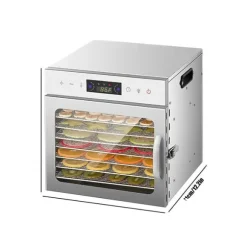 Mattork, Rostfritt Stål, 400W Effekt,EU, 8 lager