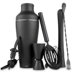 Mattsvart bartenderset
