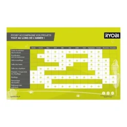 Metallborste - RYOBI - RAC824 - För hårda golv - Kompatibel med RY18PCB-0 och RY18PCB-140 - Intensiv rengöring