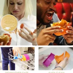 Miljövänlig återanvändbar hamburgare för seniorer och barn
